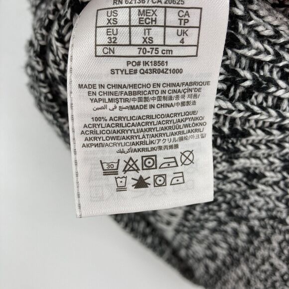 GUESS Sweater Womens XS White Black Striped Knit Long Sleeve Round Neck Pullover - Picture 10 of 13